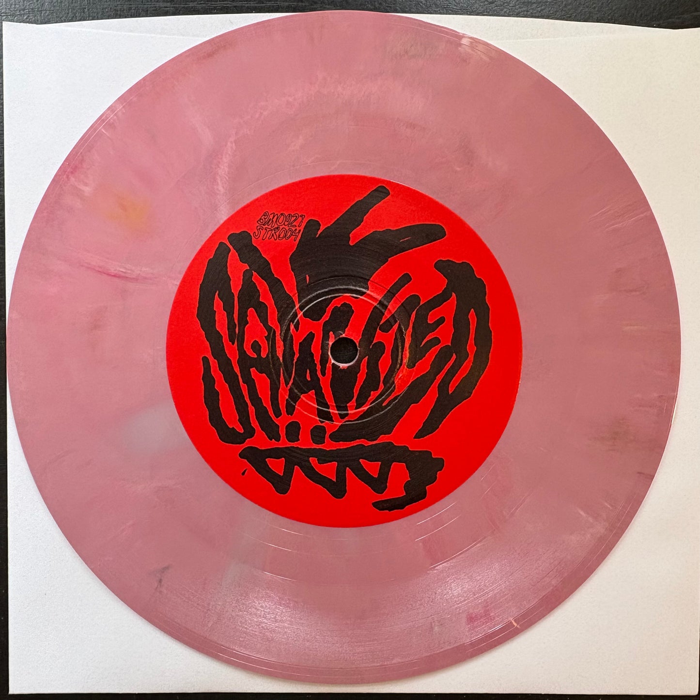 AIDS Wolf / Satanized, "Split" (7") (Pink Vinyl) [EX Used]