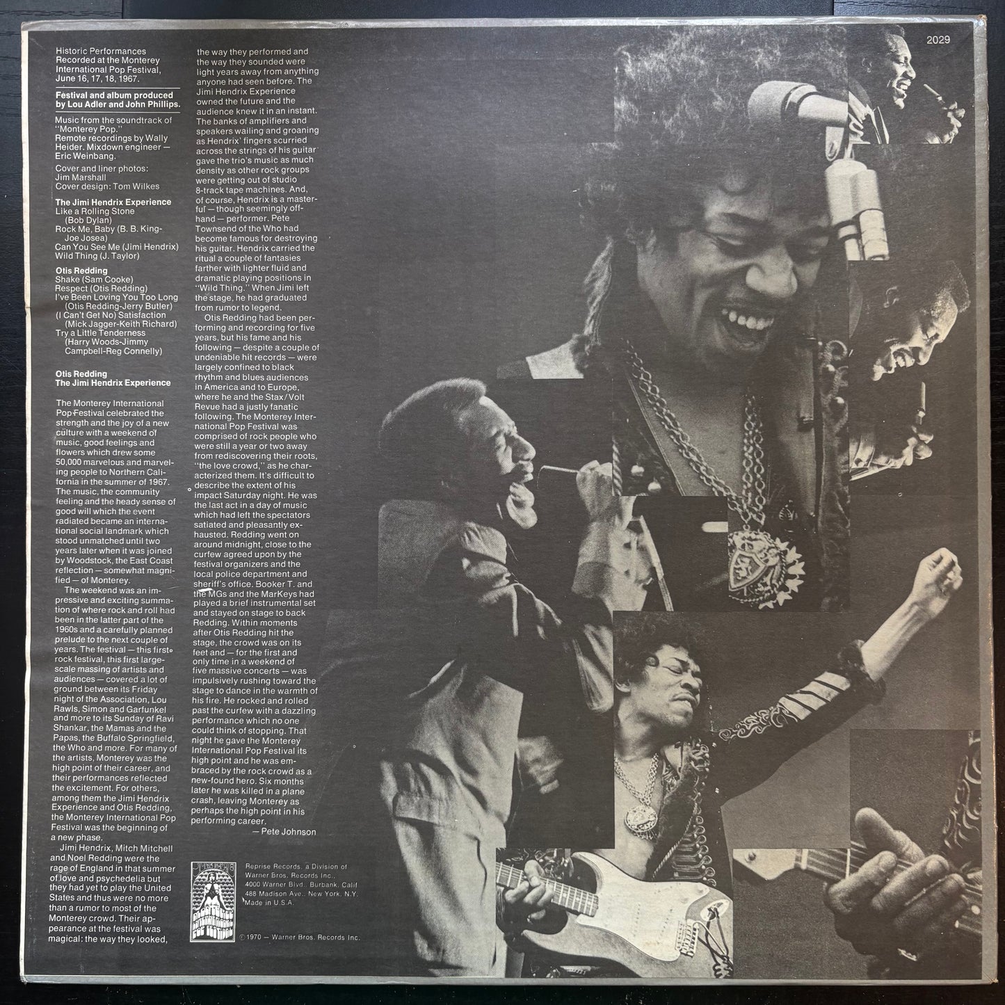 Otis Redding / The Jimi Hendrix Experience, "Historic Performance Recorded at The Monterey International Pop Festival" [VG Used]