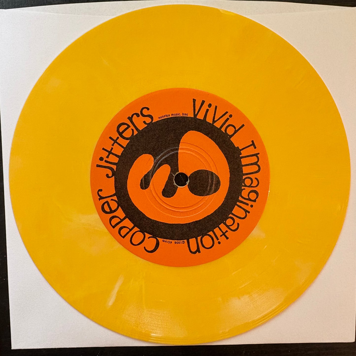 Copper Jitters, "Vivid Imagination" (7") (Yellow Vinyl) [VG Used]
