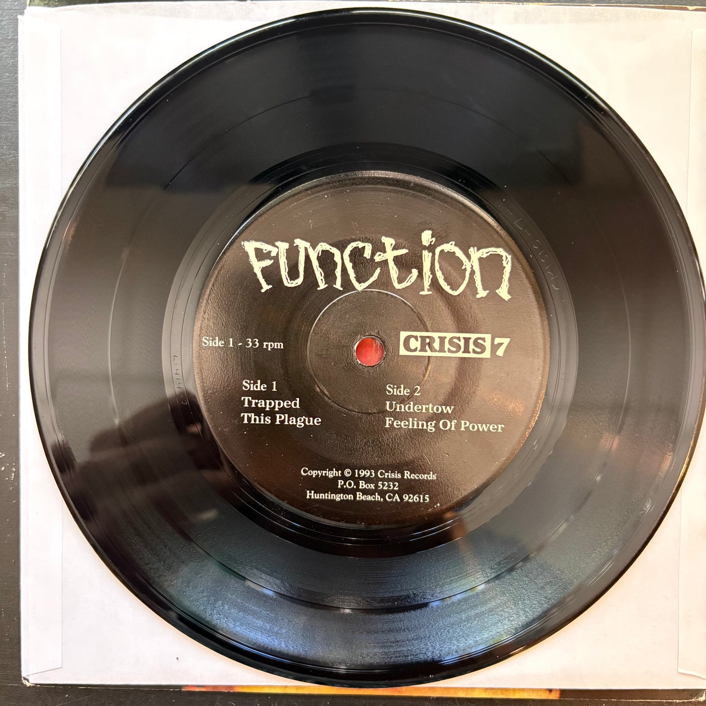 Function, "Function" (7") [VG Used]