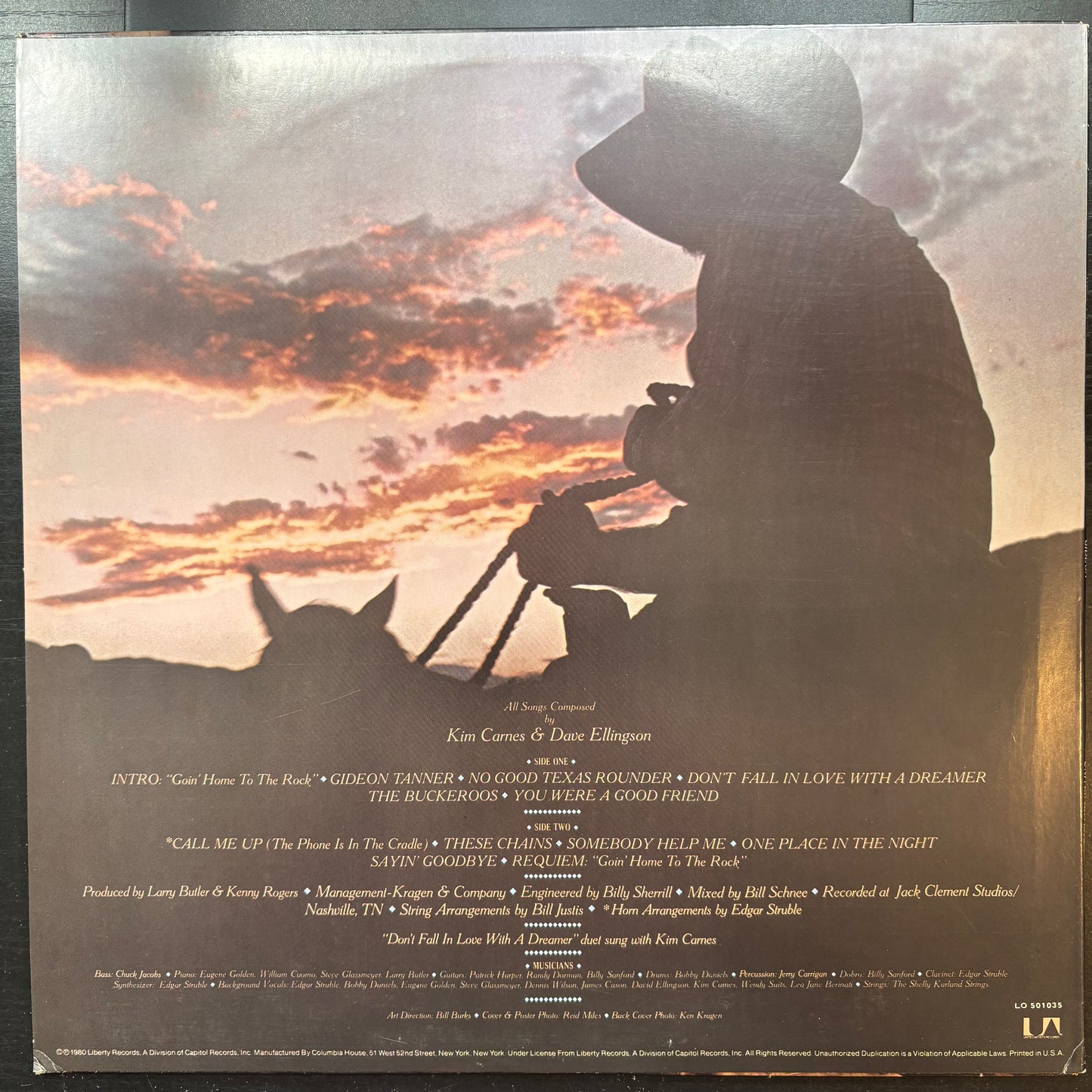 Kenny Rogers, "Gideon" [VG+ Used]