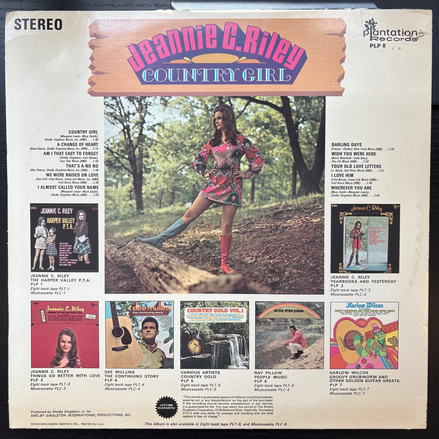 Jeannie C. Riley, "Country Girl" [EX Used]