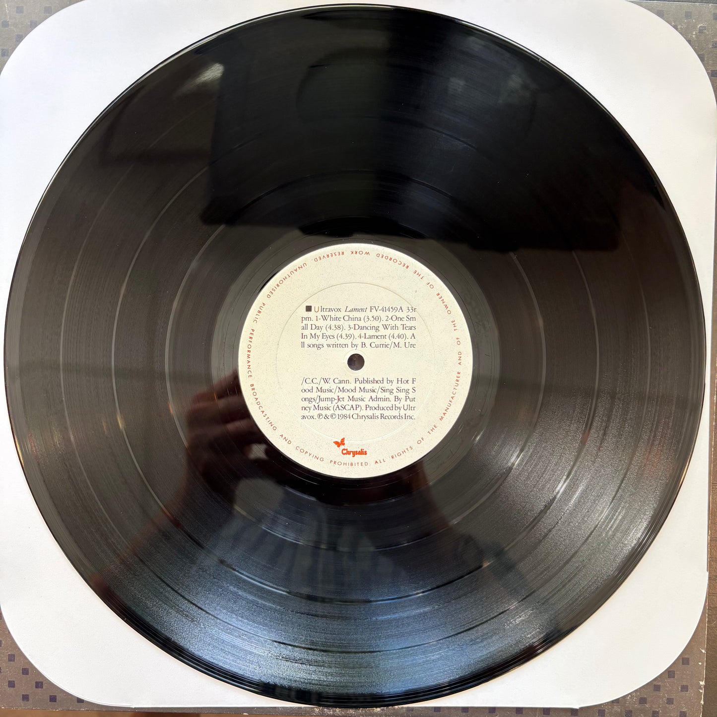 Ultravox, "Lament" [VG Used]