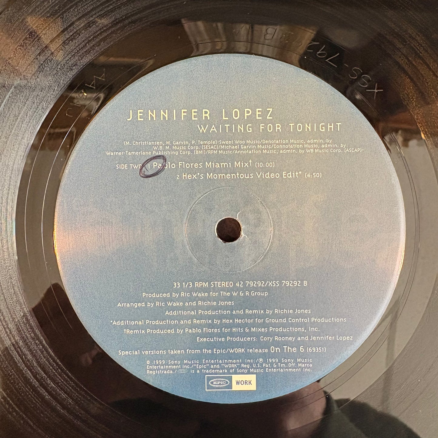 Jennifer Lopez, "Waiting for Tonight" (12") [VG Used]