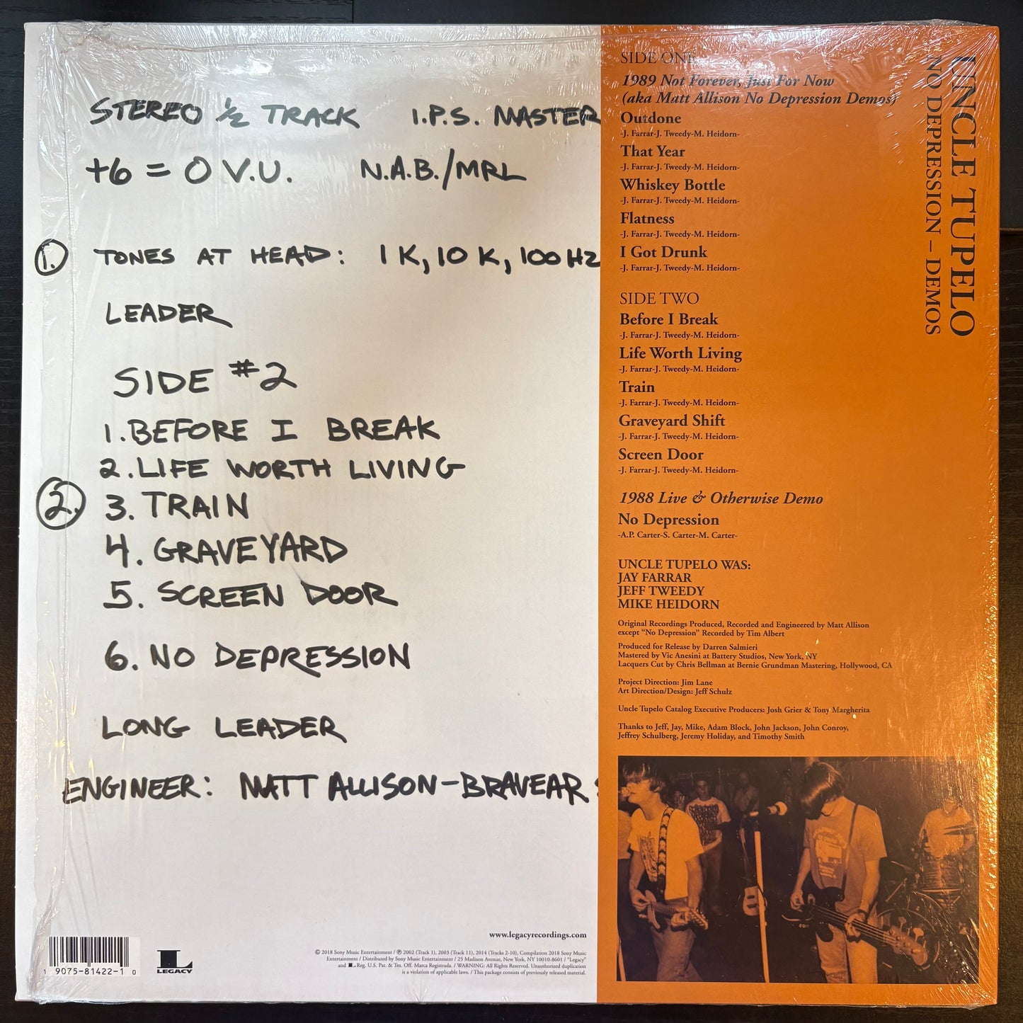 Uncle Tupelo, "No Depression - Demos" [VG Used]