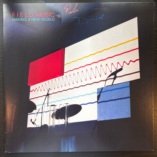 Field Music, "Making a New World" (Signed) (Red Vinyl) [VG+ Used]