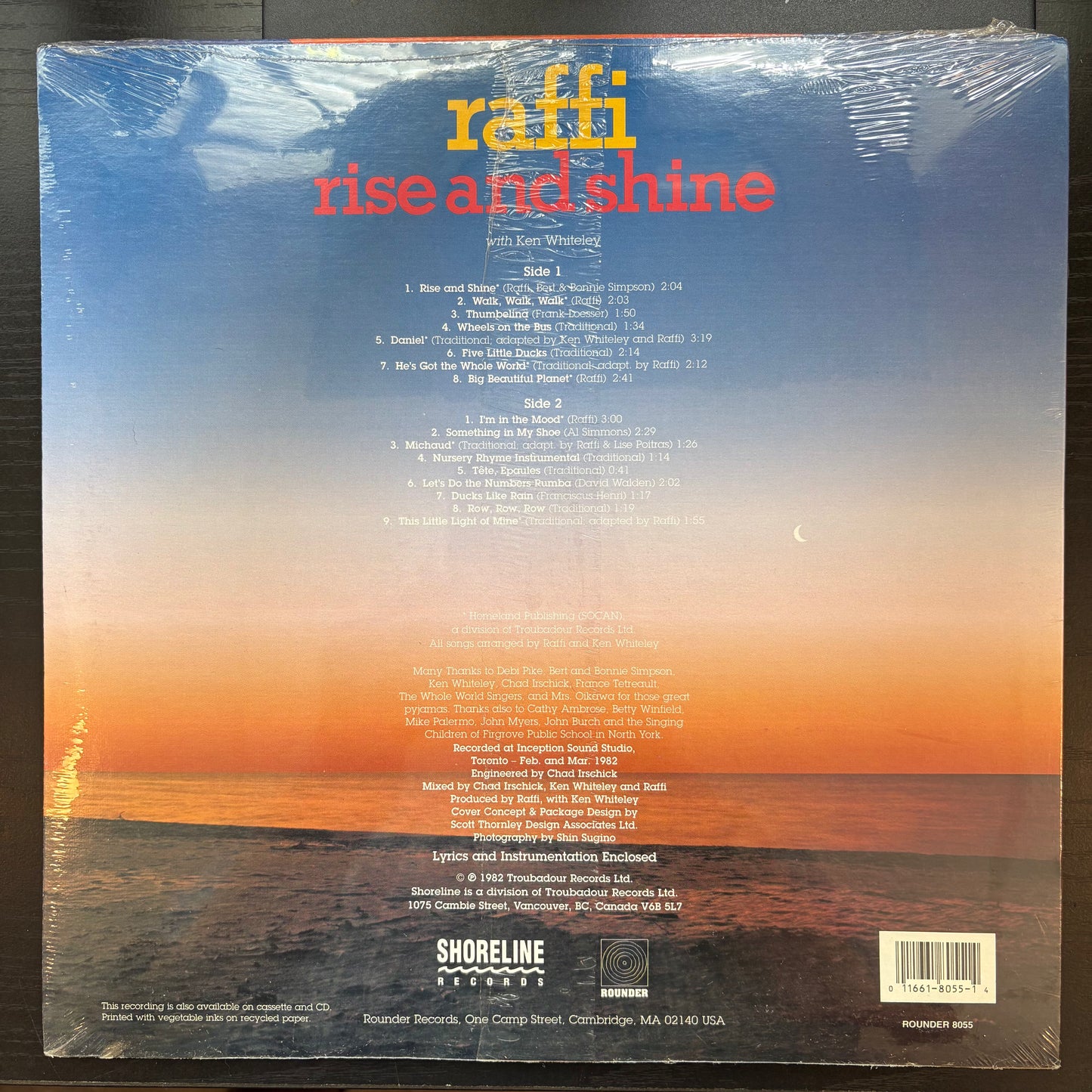Raffi, "RIse and Shine" (Sealed) [Used]