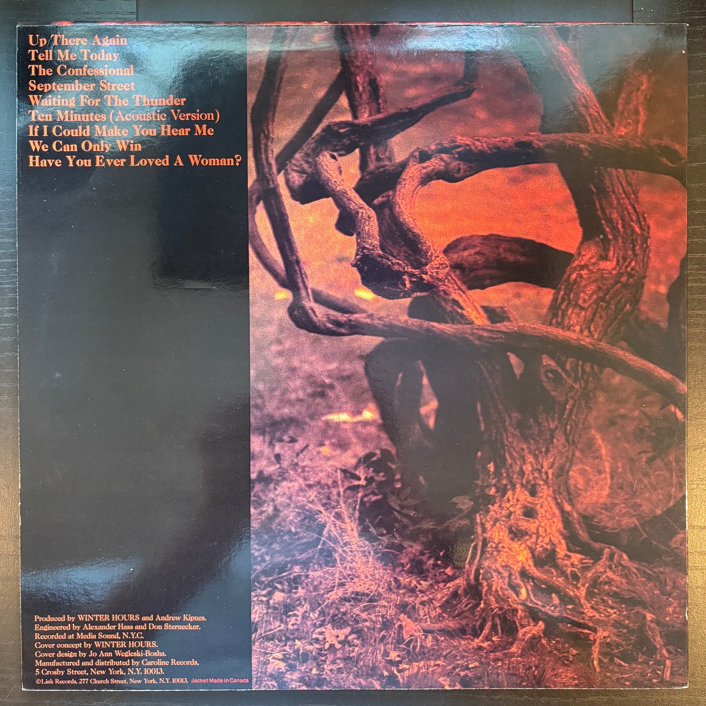 Winter Hours, "Leaving Time" [VG Used]