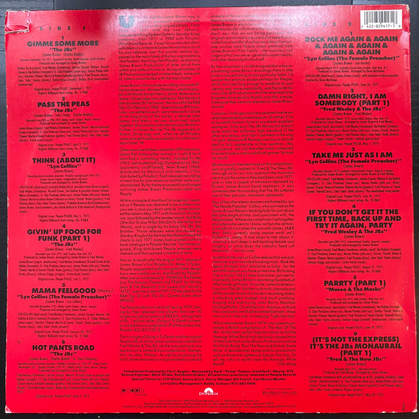 Various Artists, "James Brown's Funky People" [VG Used]