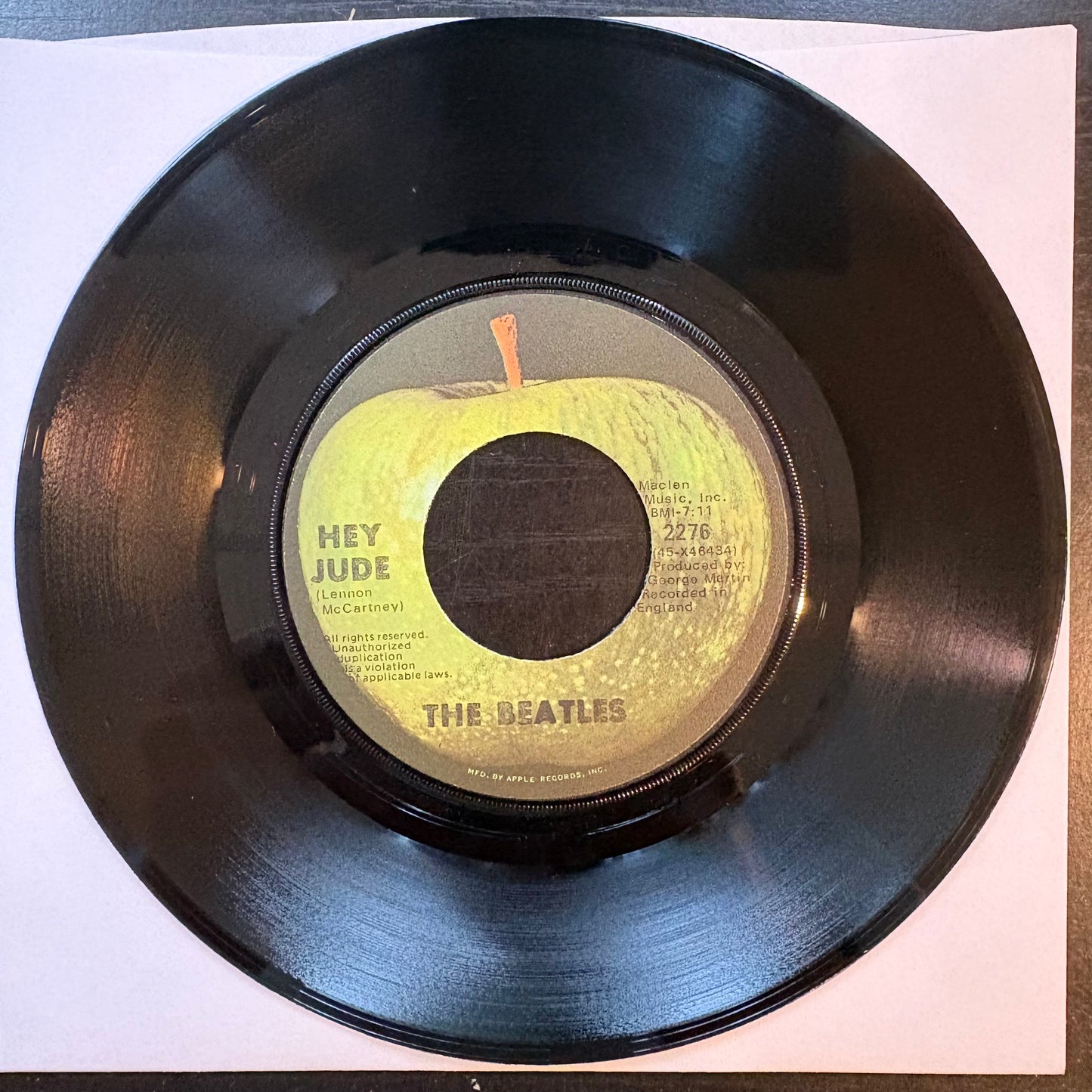 Beatles, "Hey Jude" (7") [VG Used]