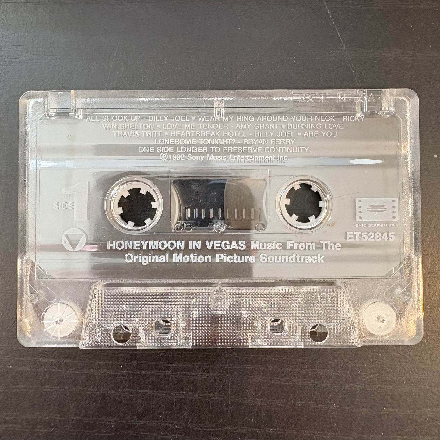 Various Artists, "Honeymoon in Vegas Soundtrack" [Cassette]