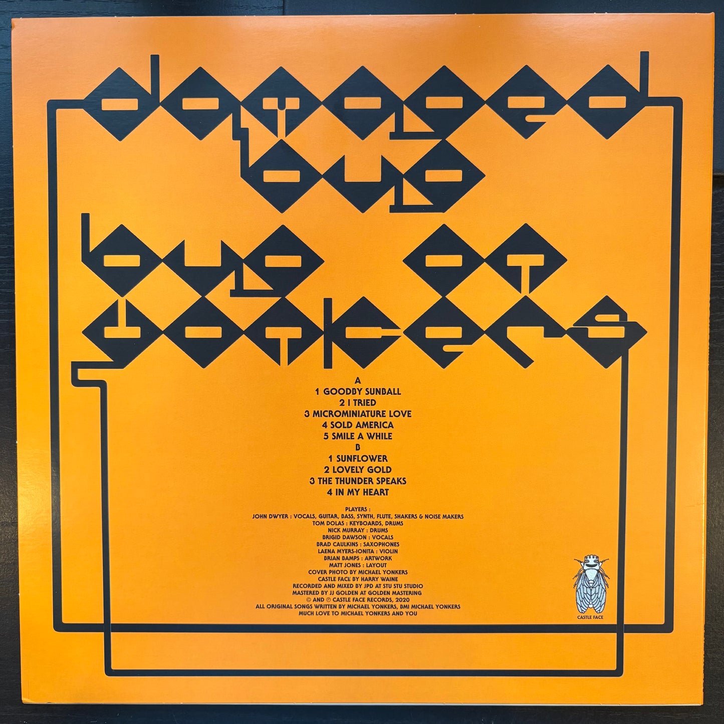 Damaged Bug, "Bug on Yonkers" (Orange & Black Vinyl) [EX Used]