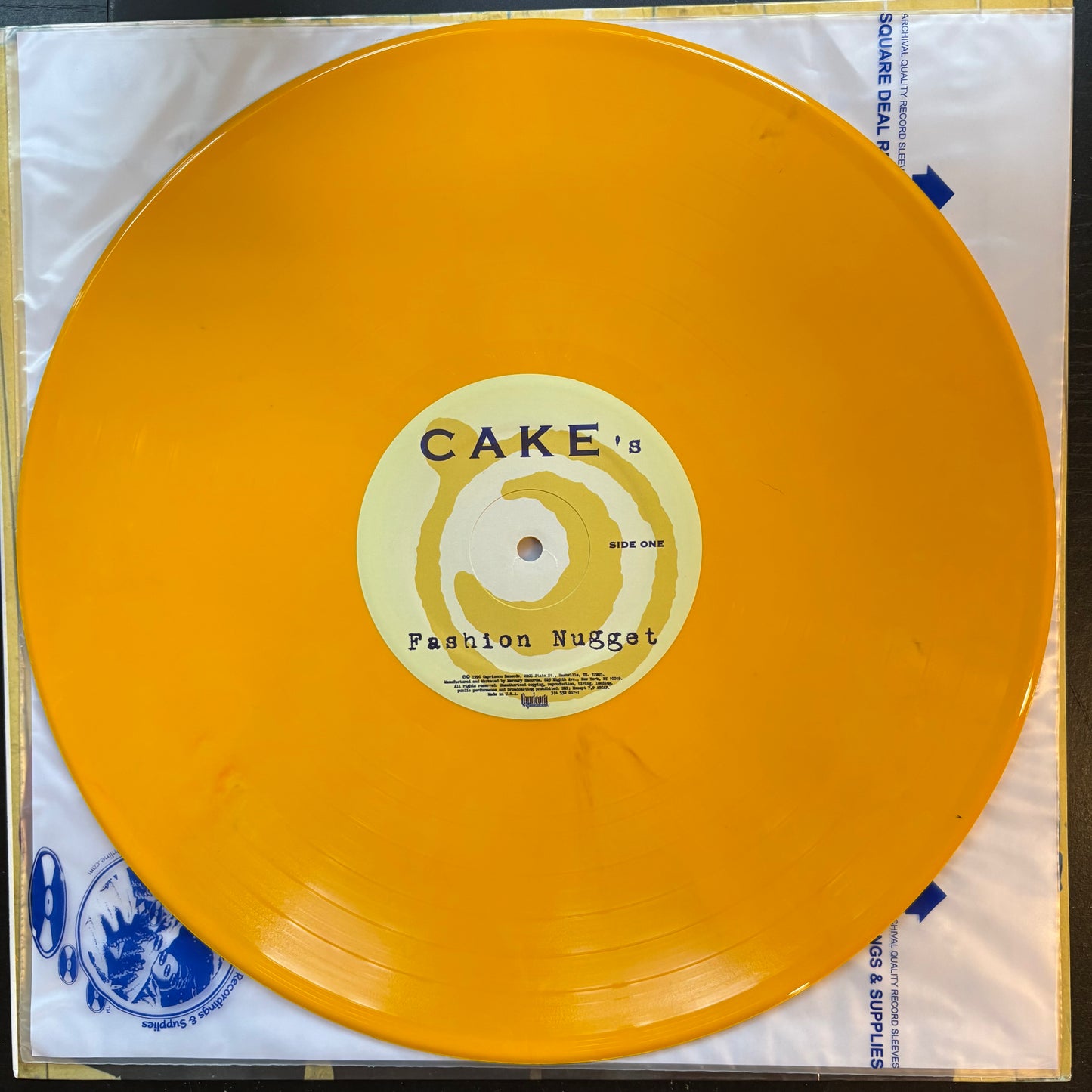 Cake, "Fashion Nugget" (Yellow Vinyl) [EX Used]
