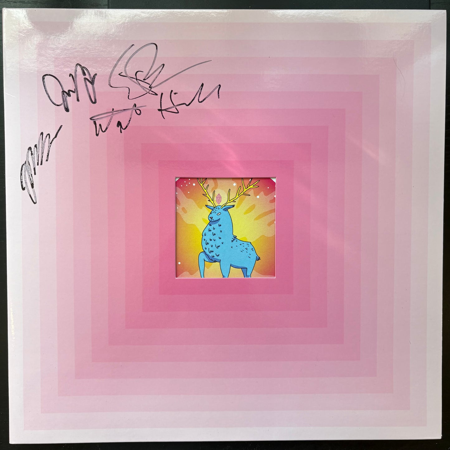 Sunbears!, "Future Sounds" (Signed) (Pink Marble Vinyl) [VG+ Used]
