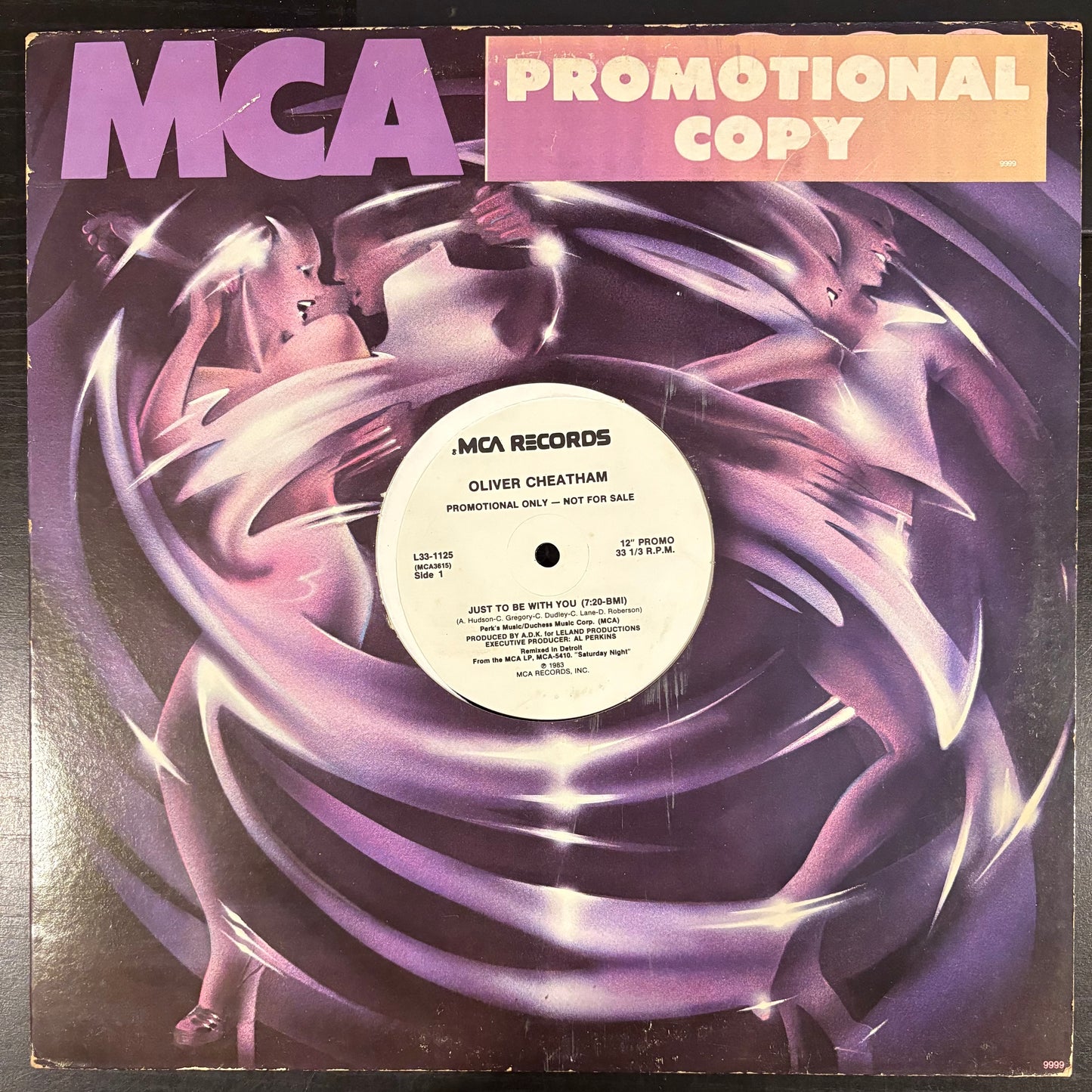 Oliver Cheatham, "Just to Be With You" (Promo 12") [VG Used]