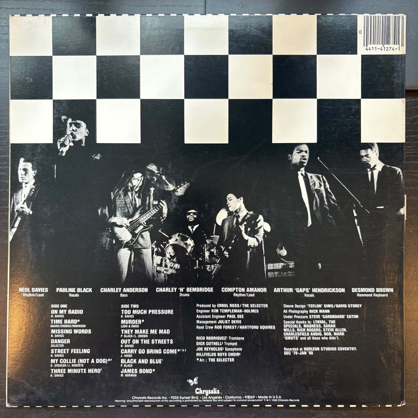 Selecter, "Too Much Pressure" [VG Used]