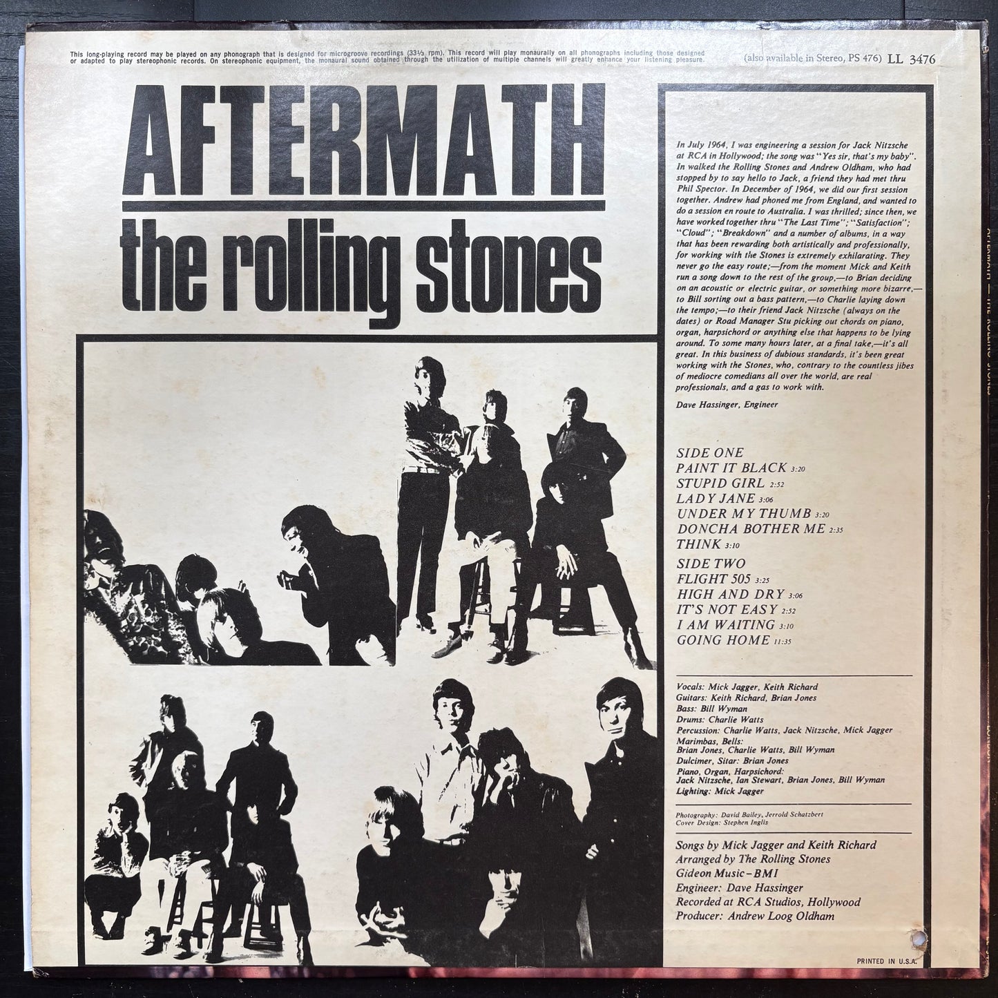 Rolling Stones, "Aftermath" (Mono) [VG Used]