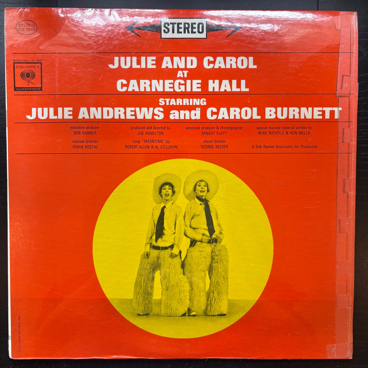 Julie Andrews & Carol Burnett, "Julie and Carol at Carnegie Hall" [VG+ Used]