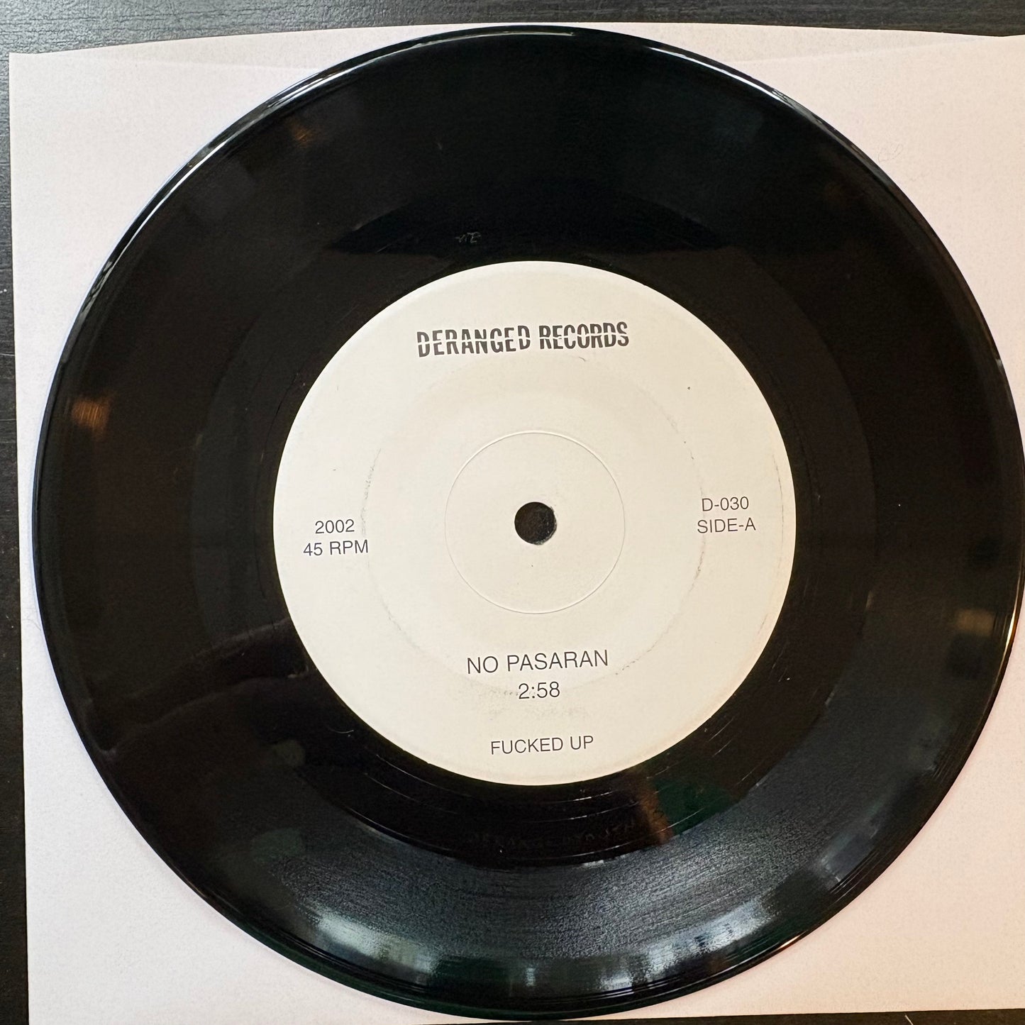 Fucked Up, "No Pasaran" (7") [VG Used]