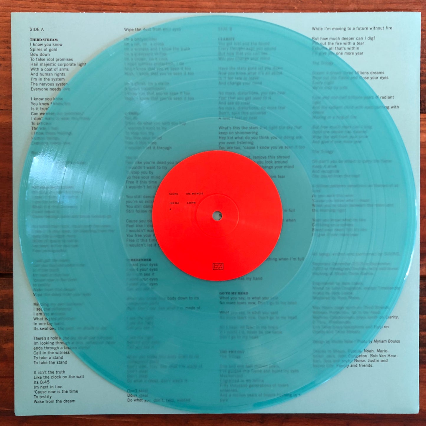 Suuns, “The Witness” (Bright Blue Vinyl) [Used]