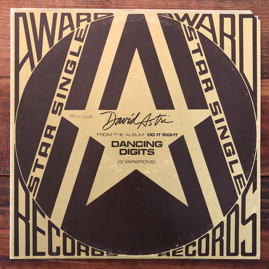 David Astri, "Dancing Digits" (12") (Clear Vinyl) [Used]