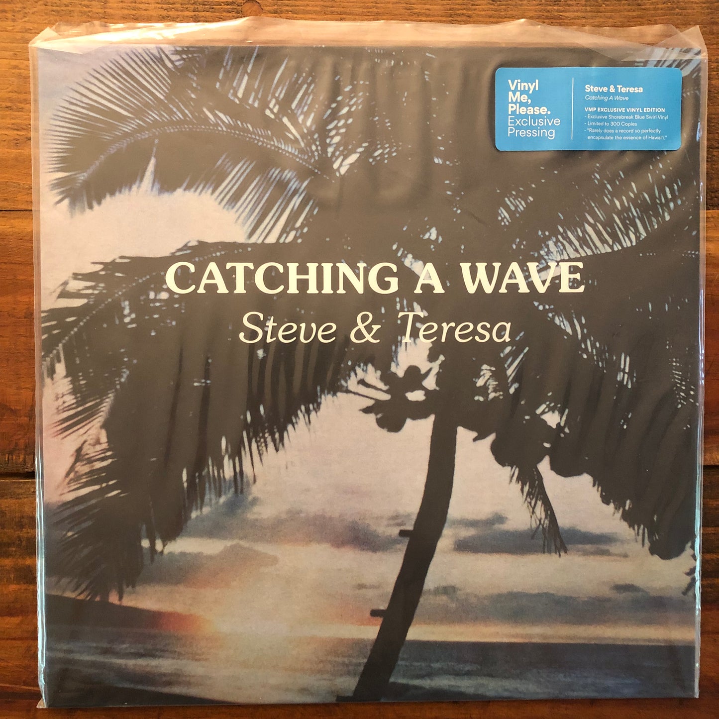 Steve & Teresa, "Catching a Wave" (Blue Swirl Vinyl) [Used]