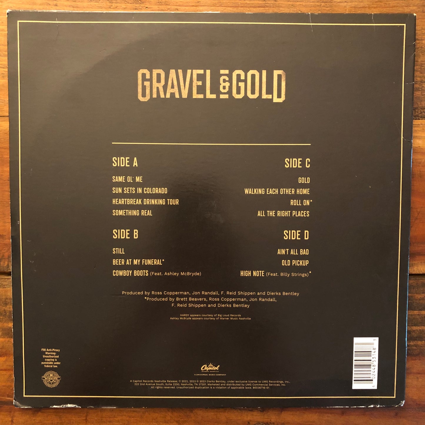 Dierks Bentley, "Gravel & Gold" [Used]