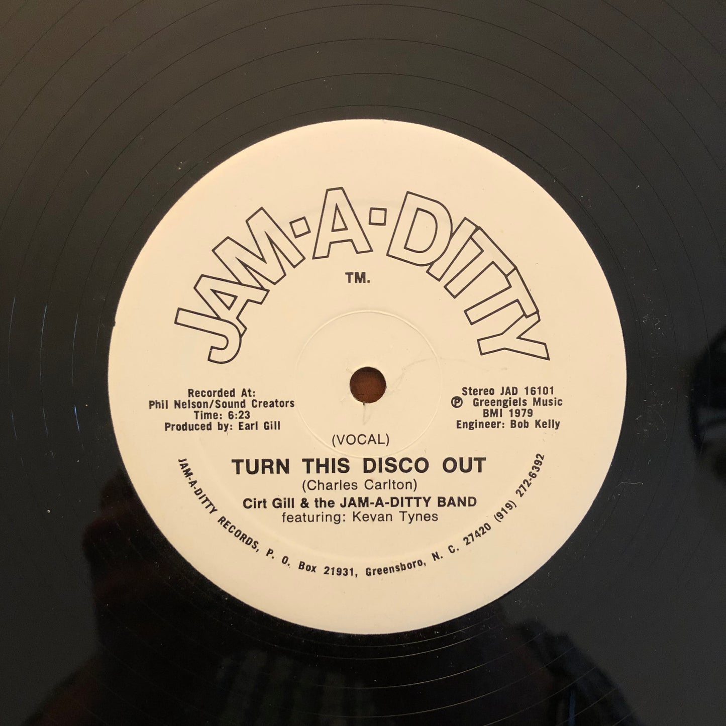 Cirt Gill & The Jam-A-Ditty Band, "Turn This Disco Out" (12") [Used]