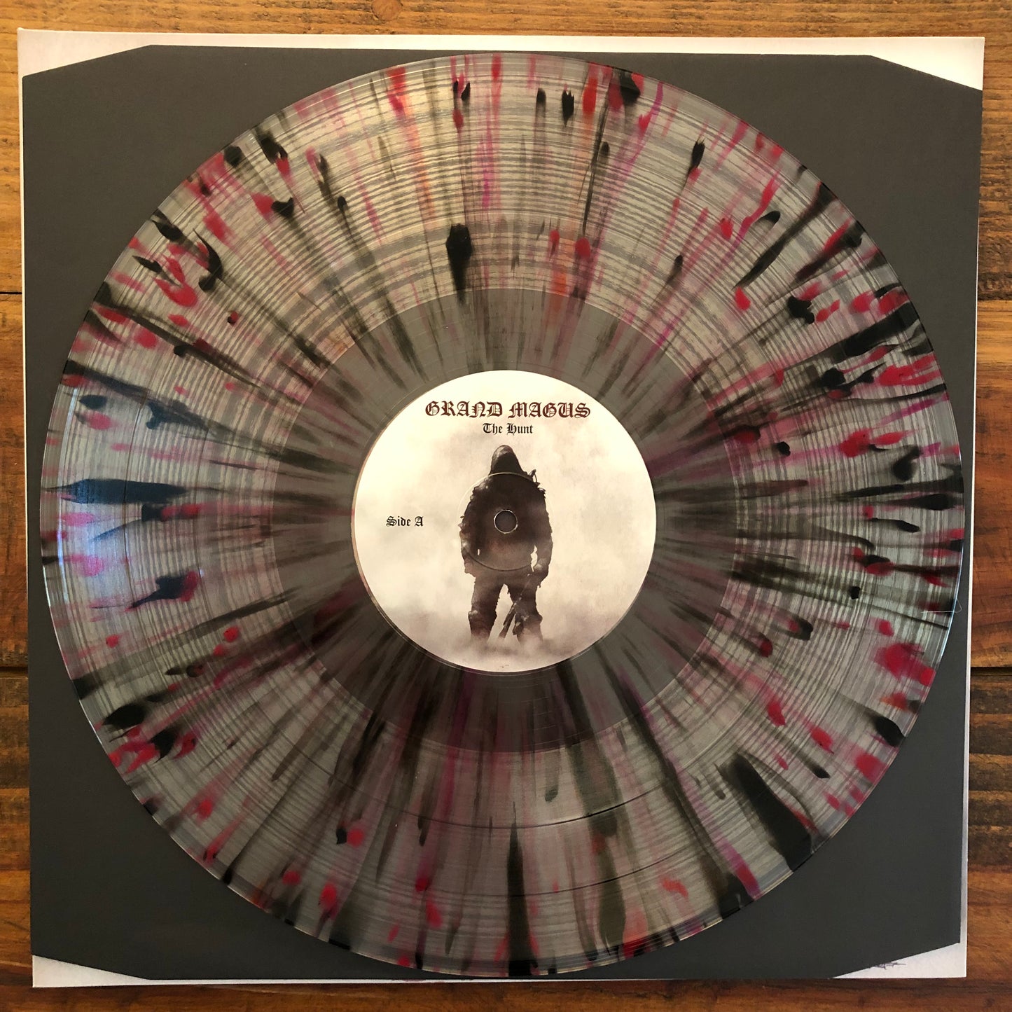 Grand Magus, "The Hunt" (Clear Vinyl w/ Red & Black Splatter) [Used]