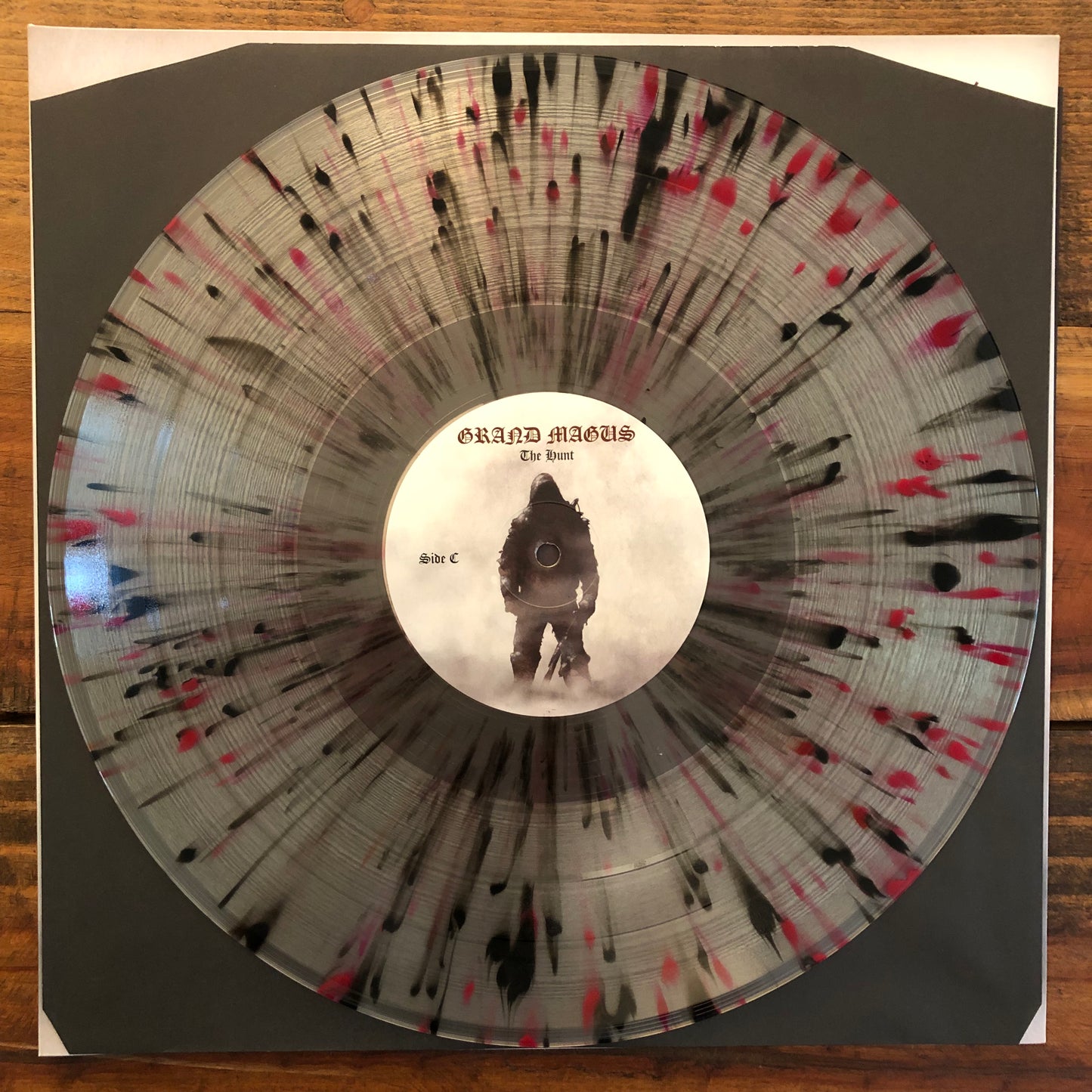 Grand Magus, "The Hunt" (Clear Vinyl w/ Red & Black Splatter) [Used]