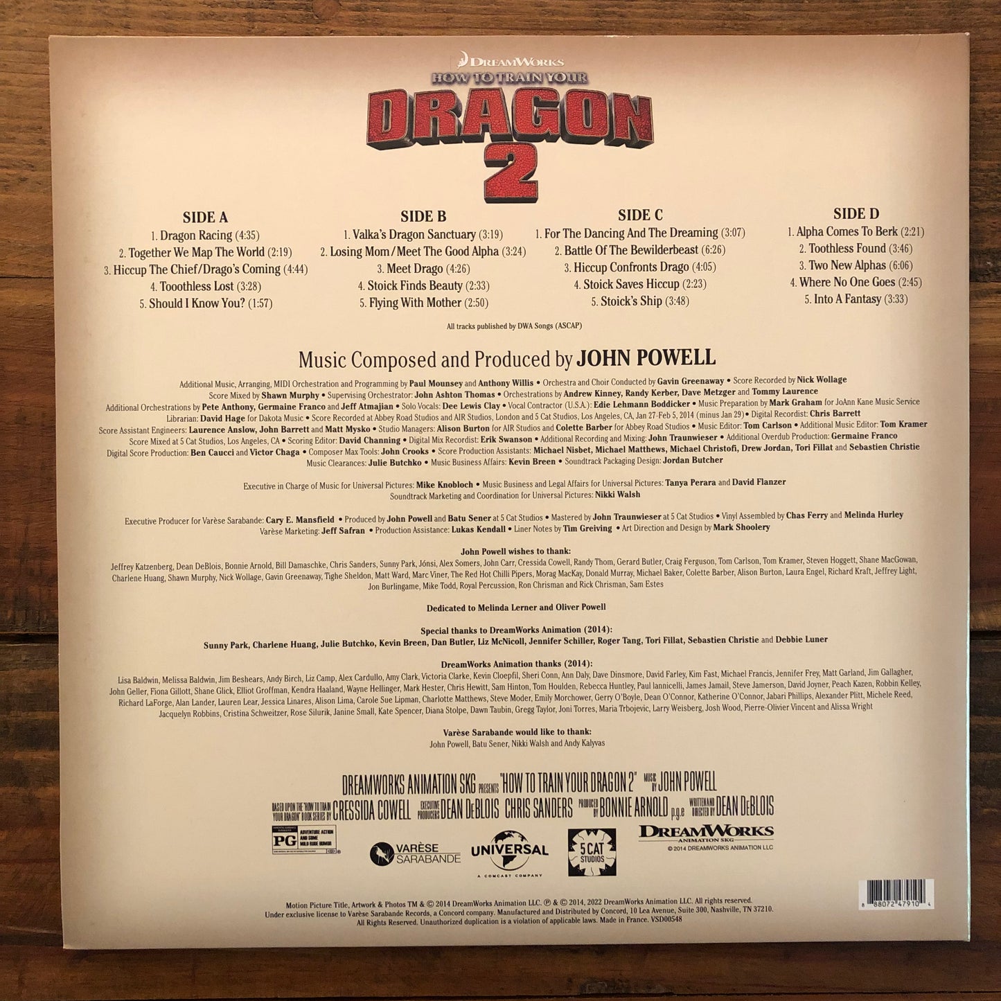 John Powell, "How to Train Your Dragon 2" Soundtrack (Red Vinyl with Splatter) [Used]