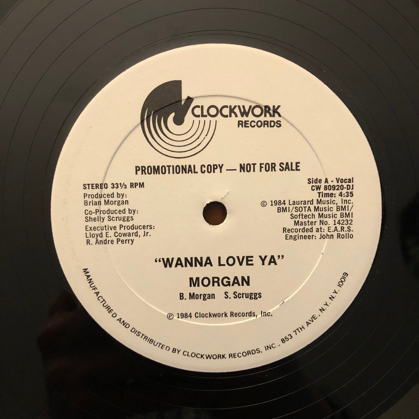 Morgan, "Wanna Love Ya" (12") [Used]