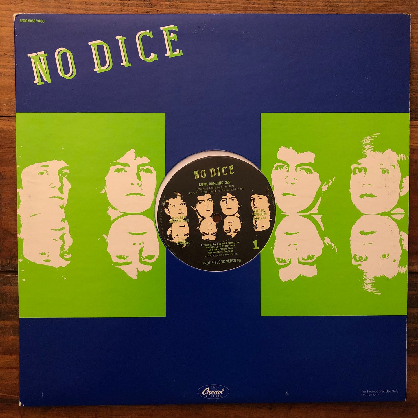 No Dice, "Come Dancing" (12" / Blue Vinyl) [Used]