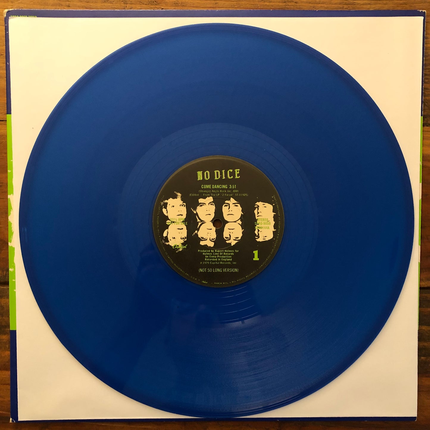 No Dice, "Come Dancing" (12" / Blue Vinyl) [Used]