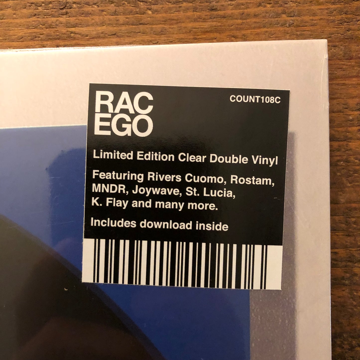 RAC, "EGO" (Clear Vinyl / Sealed) [Used]