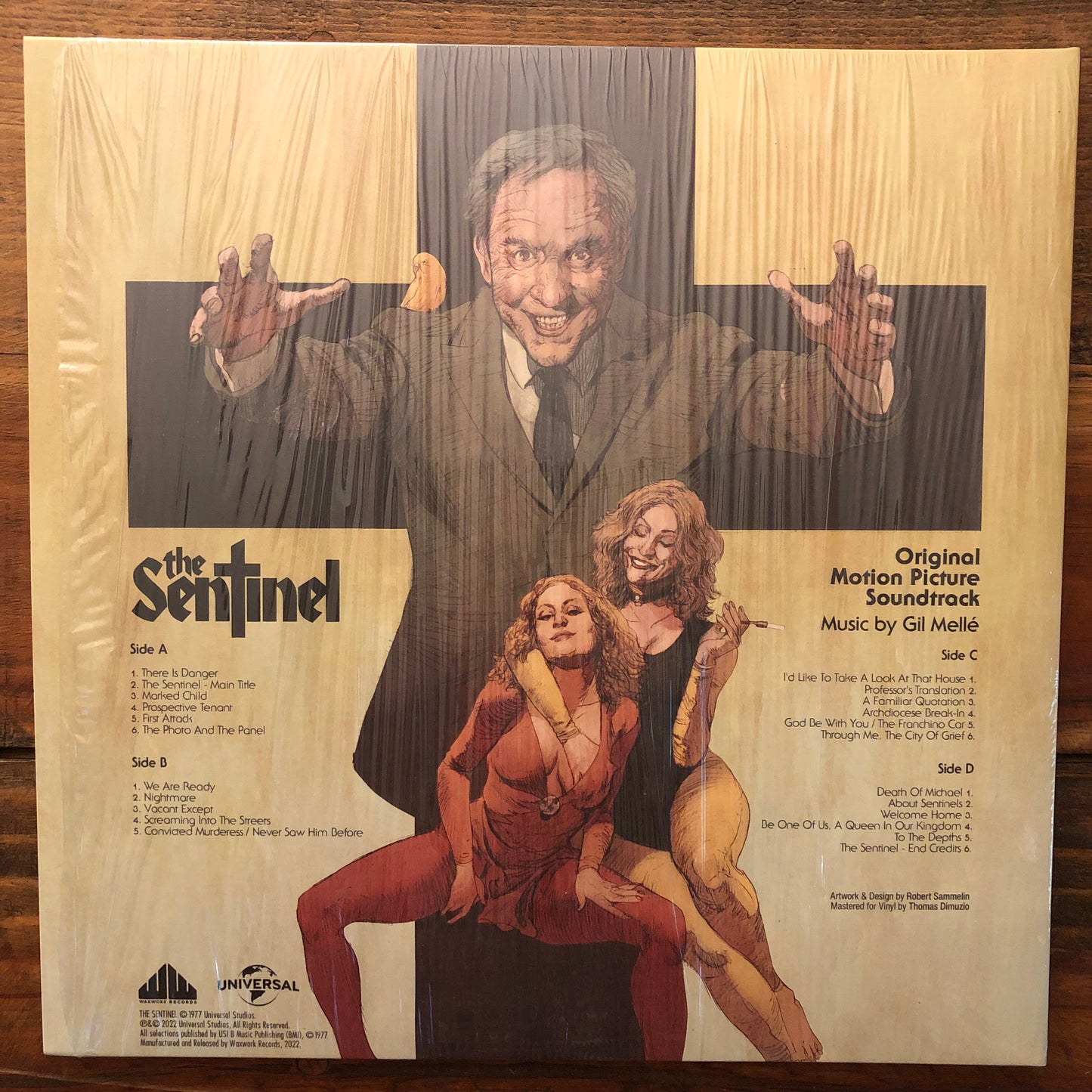 Gil Melle, "The Sentinel Soundtrack" (Cream & Yellow with Splatter) [Used]