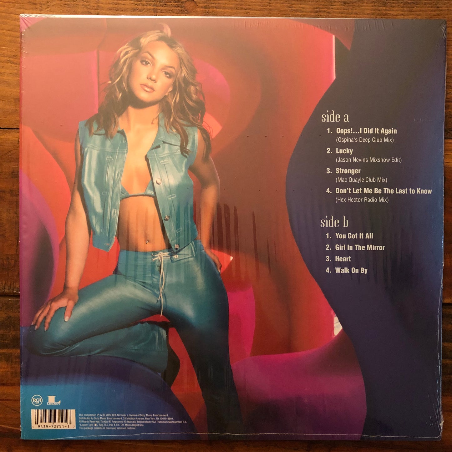 Britney Spears, "Oops!...I Did It Again (Remixes and B-Sides) (Baby Blue Vinyl) [Used]