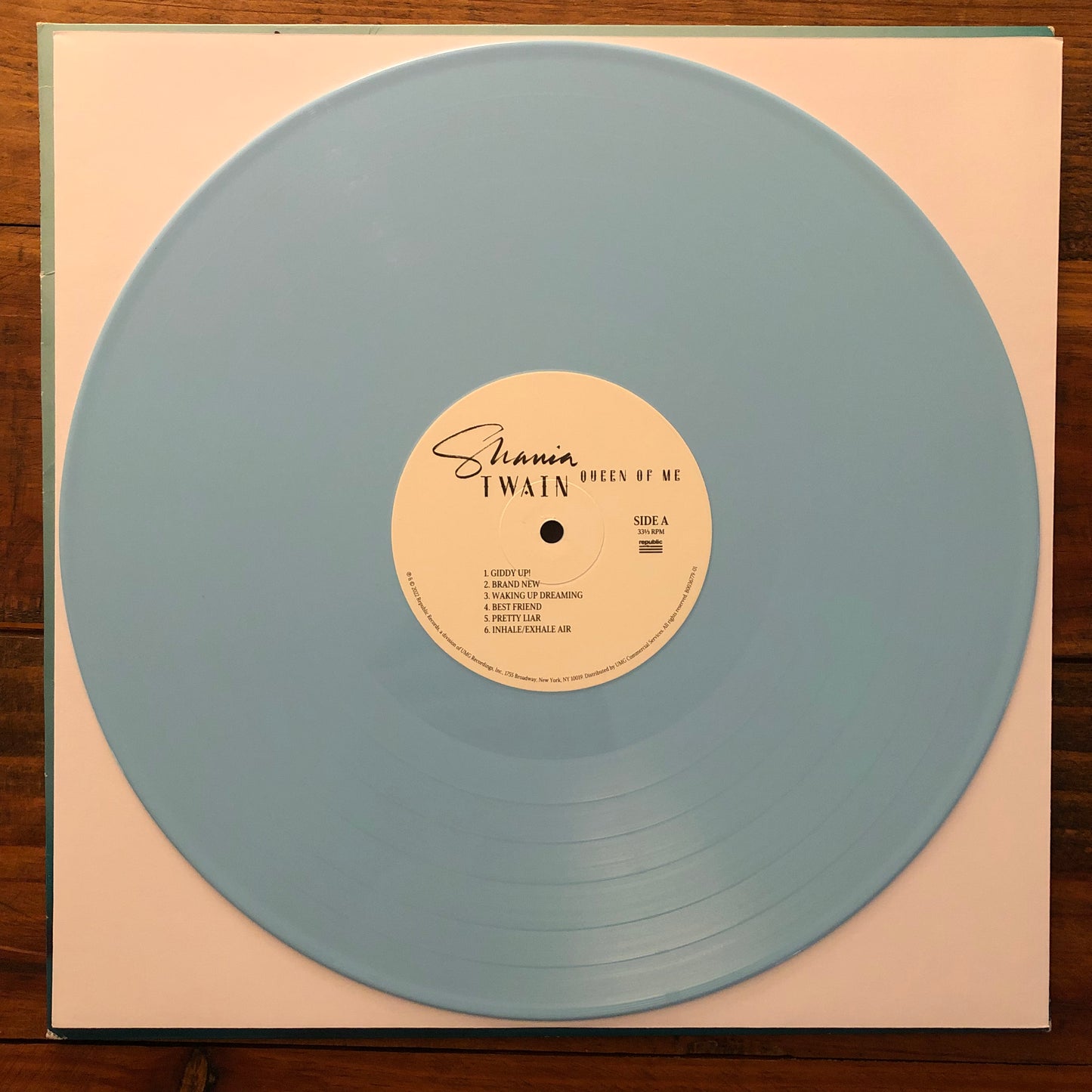 Shania Twain, "Queen of Me" (Baby Blue Vinyl) [Used]