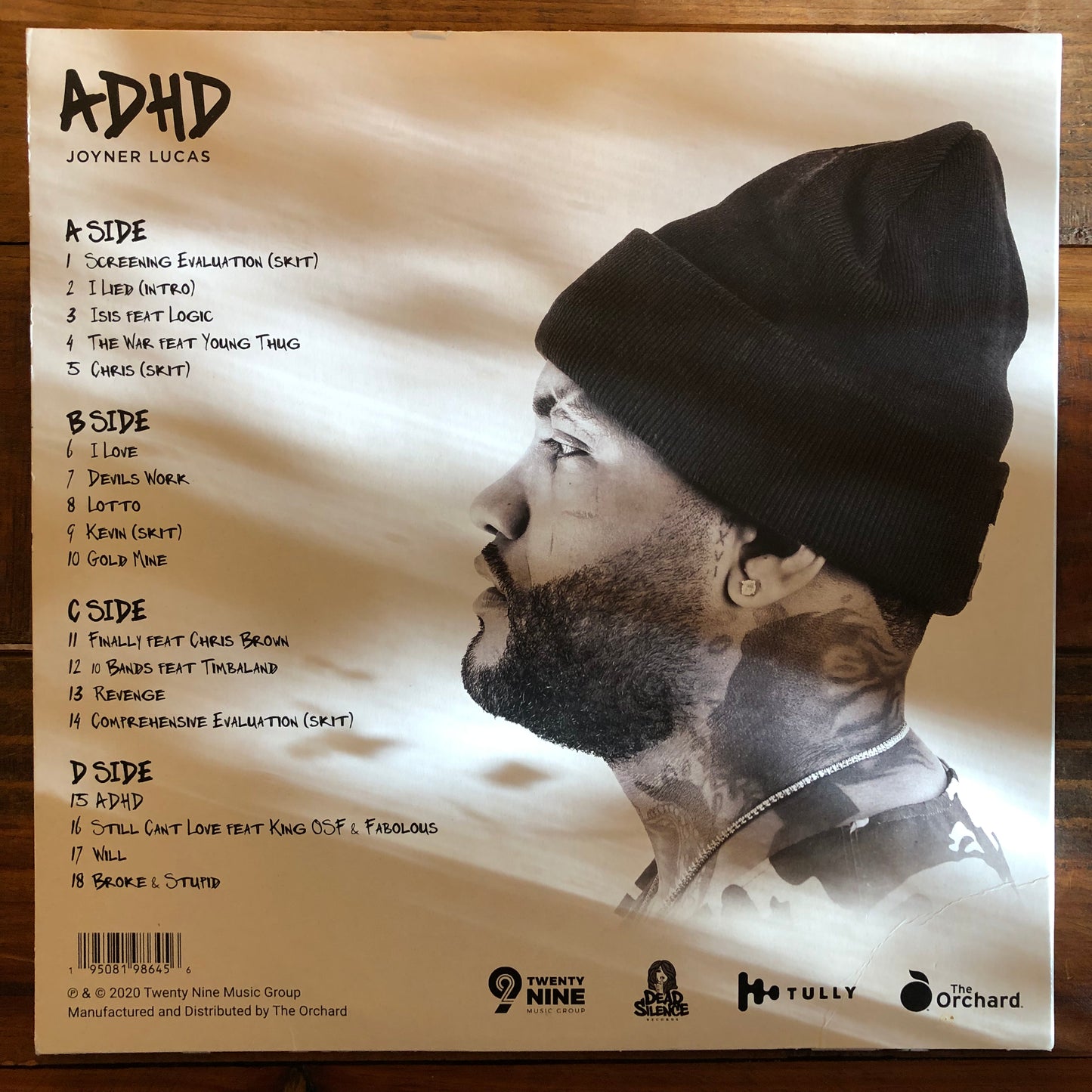 Joyner Lucas, "ADHD" (Gold Vinyl) [Used]