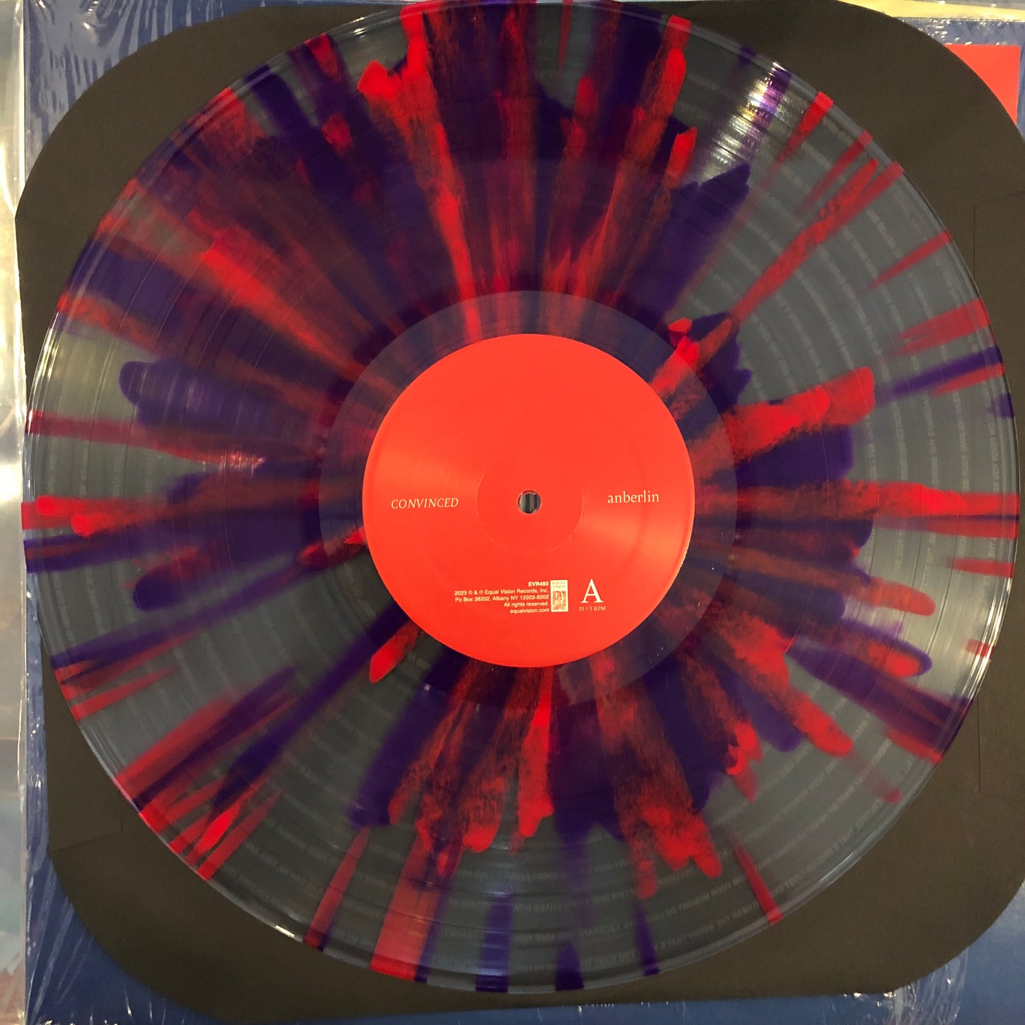 Anberlin, "Convinced" (Clear Vinyl with Red & Purple Splatter) [Used]