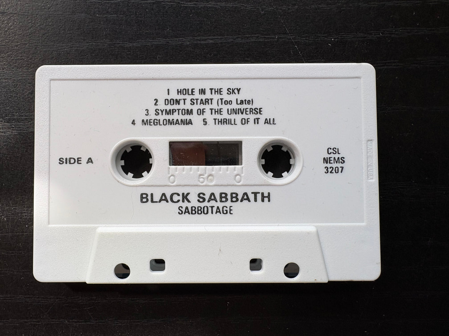 Black Sabbath, "Sabotage" [Cassette]