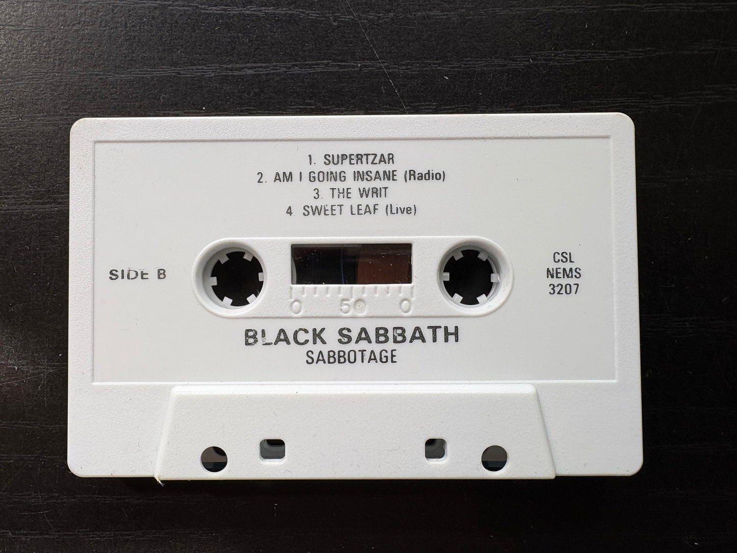 Black Sabbath, "Sabotage" [Cassette]