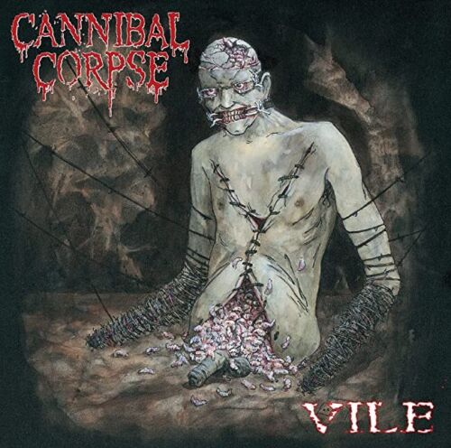 Cannibal Corpse, "Vile" (Silver with Red Splatter)