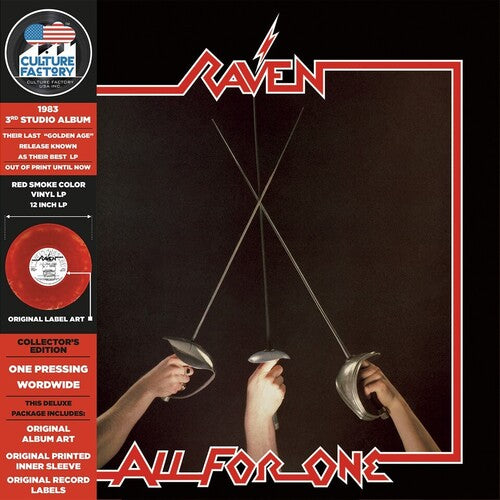 Raven, "All For One" (Red & Black Smoke)
