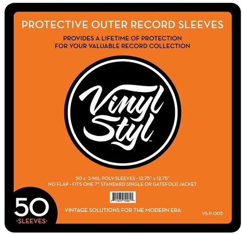 Vinyl Styl LP Outer Sleeves, Pack of 50 [3 mil]